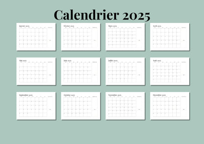 Calendrier Numérique - 2025 | Mwoibaco